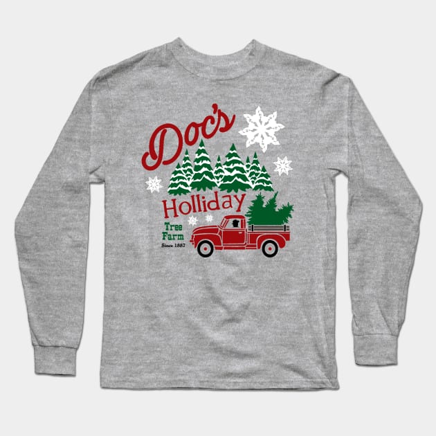 Doc Holliday Tree Farm full color Long Sleeve T-Shirt by Needy Lone Wolf